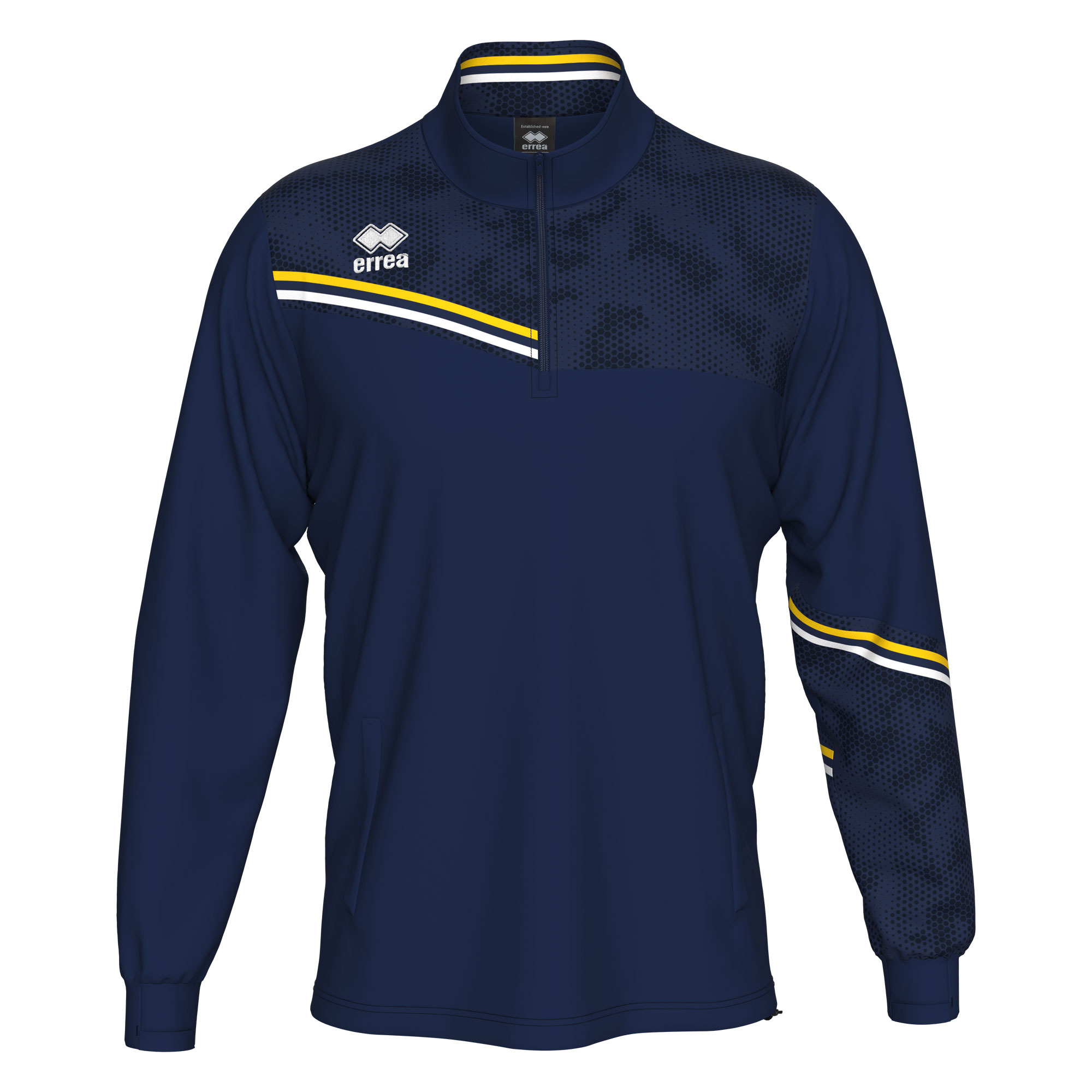 Errea Elias Training Top Navy Yellow White Errea Elias Training Top Navy Yellow White