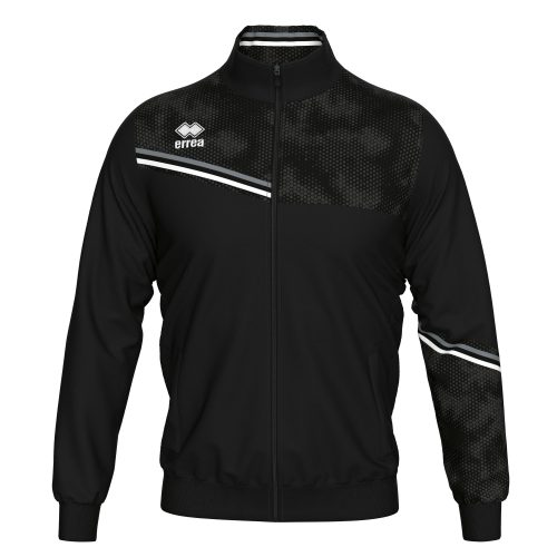 Errea Erick Tracksuit Top Black White Grey