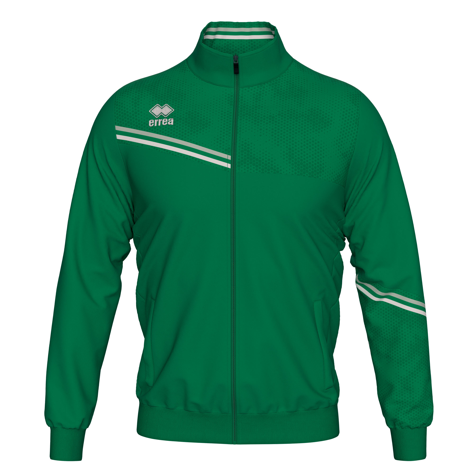 Errea Erick Tracksuit Top Green Grey White
