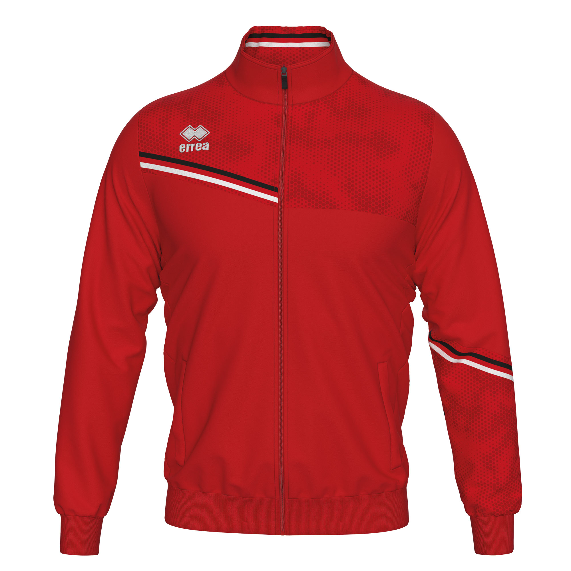 Errea Erick Tracksuit Top Red Black White