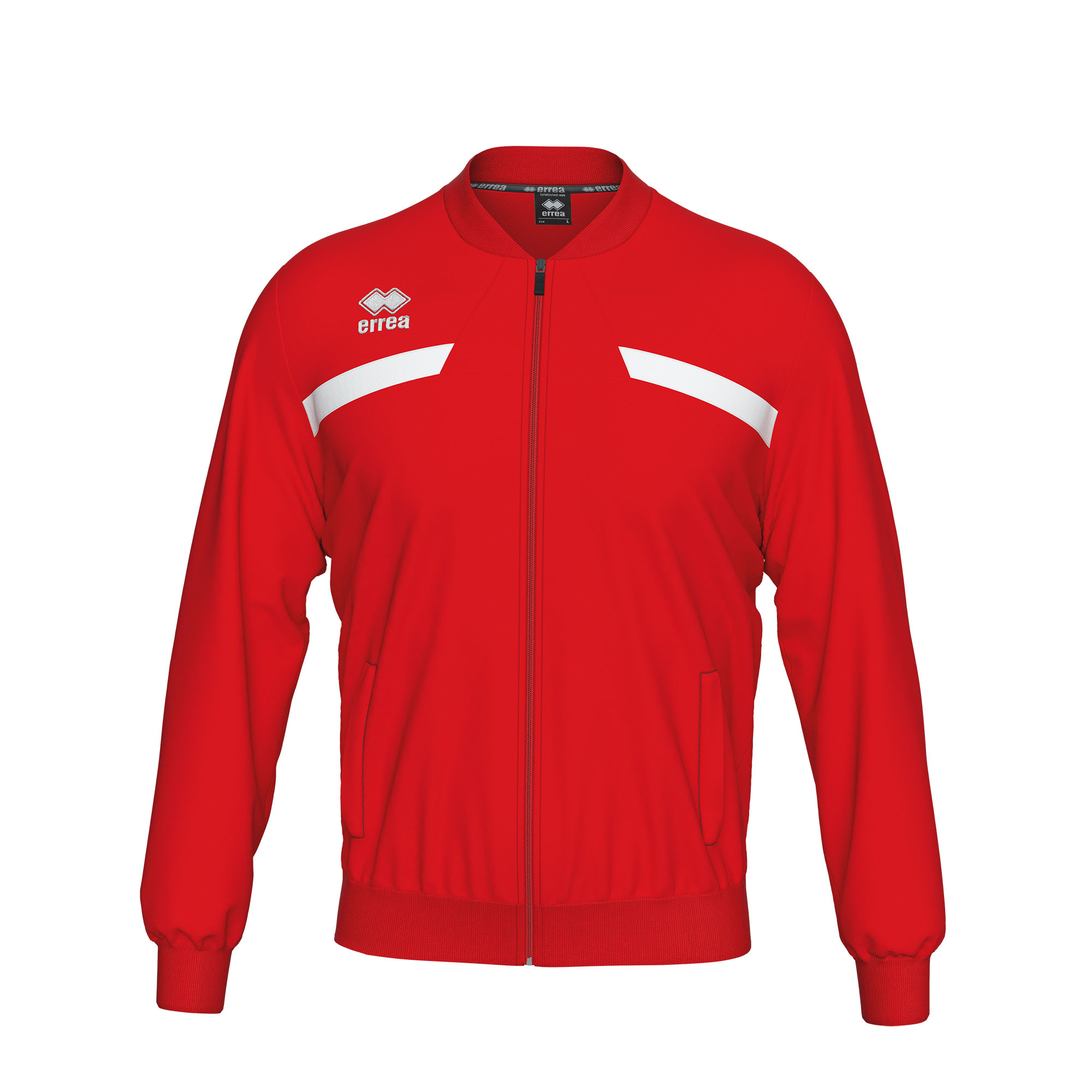 Errea Mick Tracksuit Top Red White Errea Mick Tracksuit Top Red White
