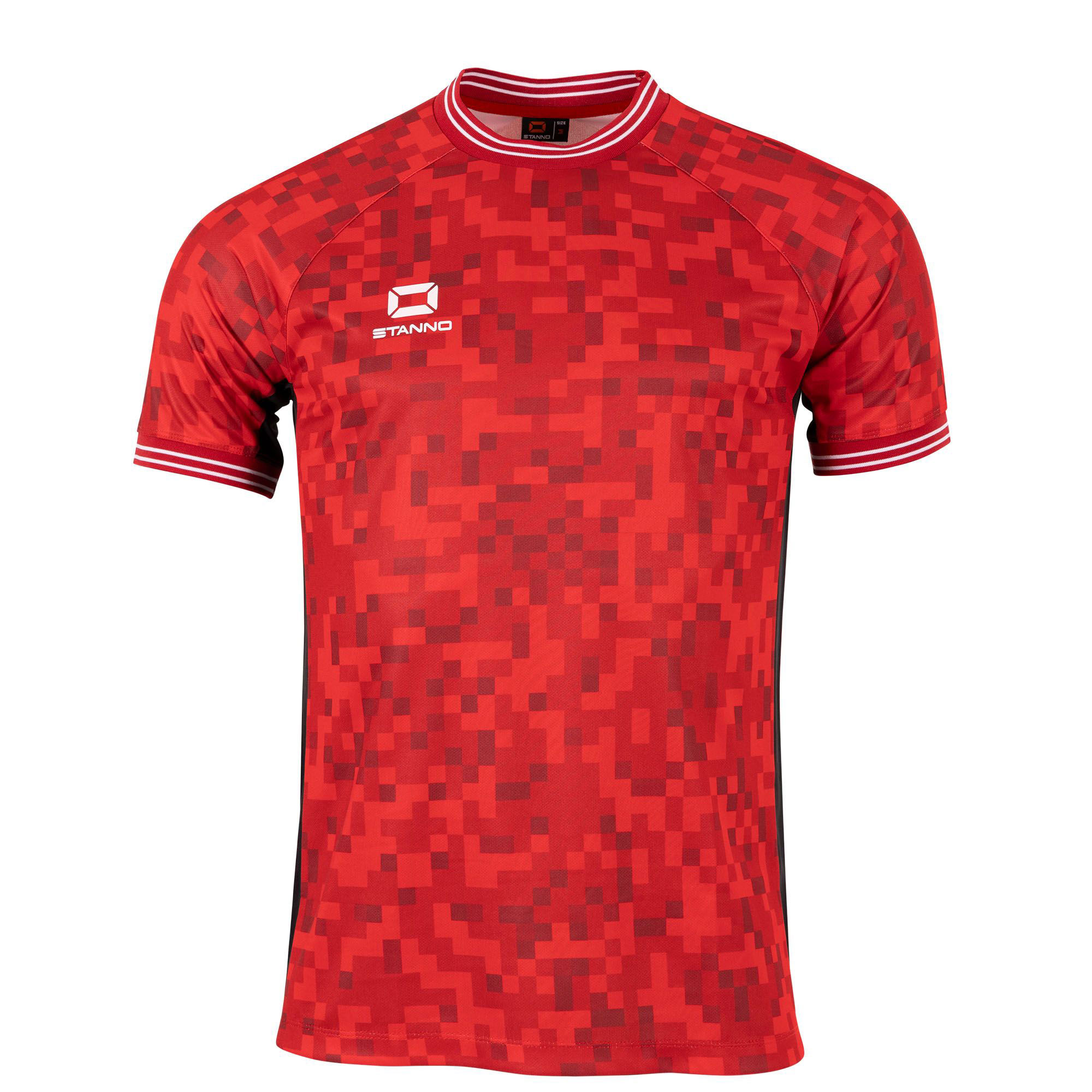Stanno Pixel Football Shirt Red White