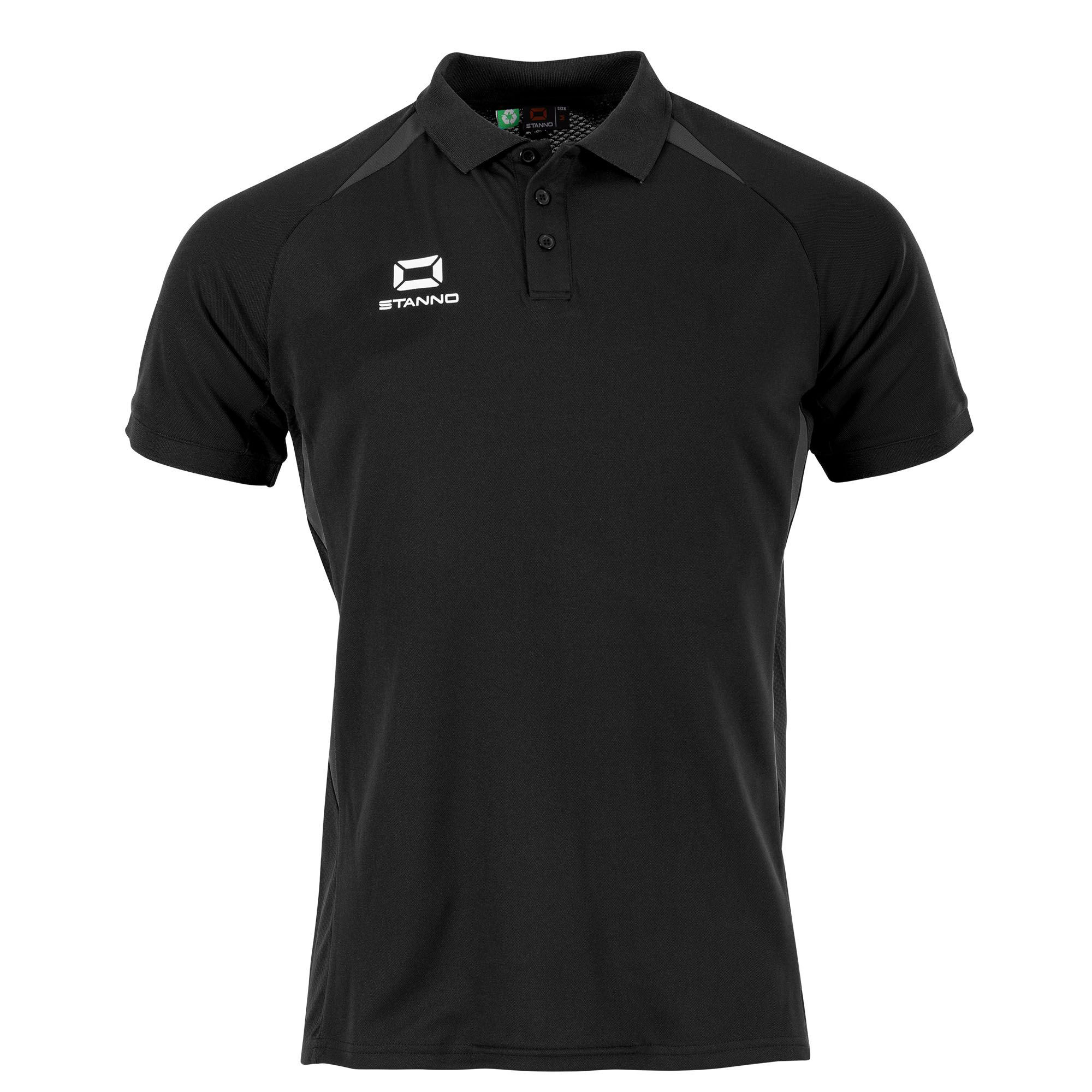 Stanno Stadio Polo Shirt Black Anthracite