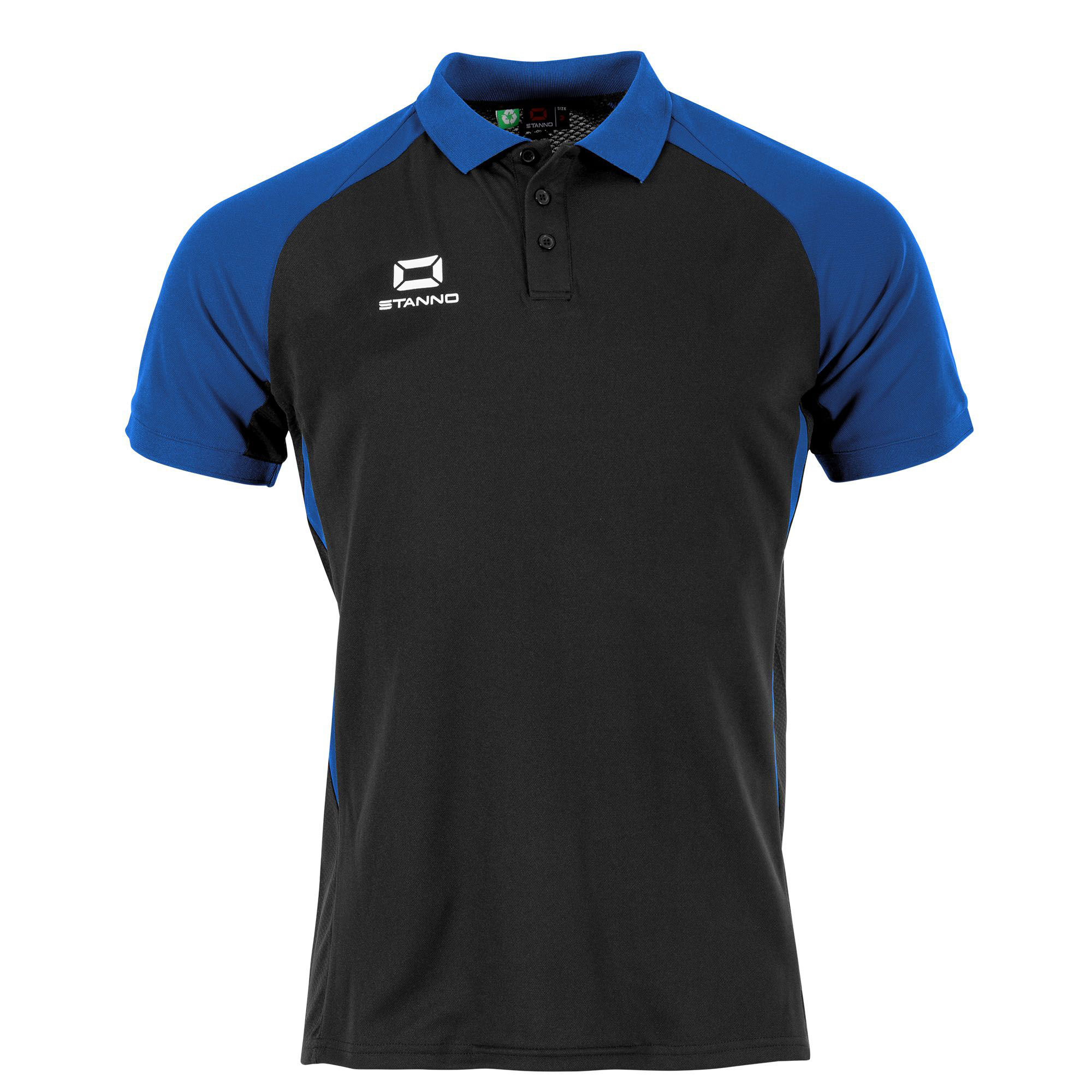 Stanno Stadio Polo Shirt Black Blue