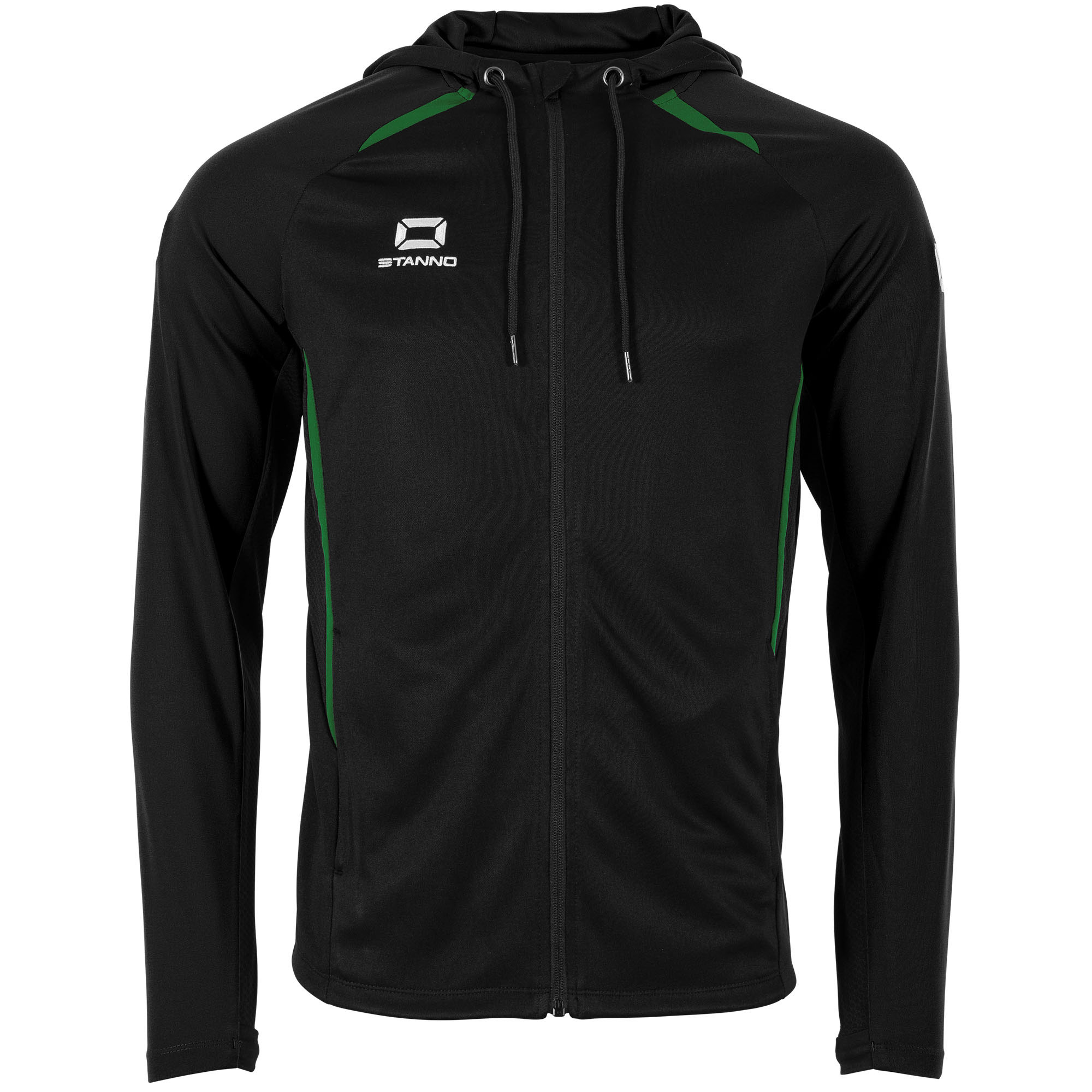 Stanno Stadio Full Zip Hoodie Black Green