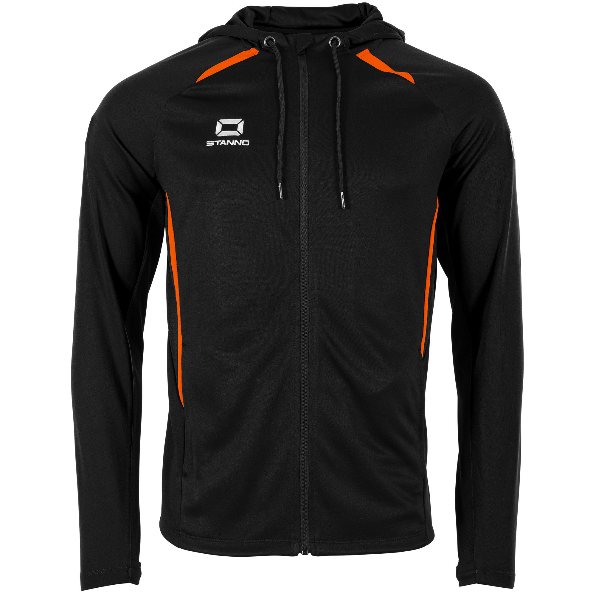 Stanno Stadio Full Zip Hoodie Black Orange