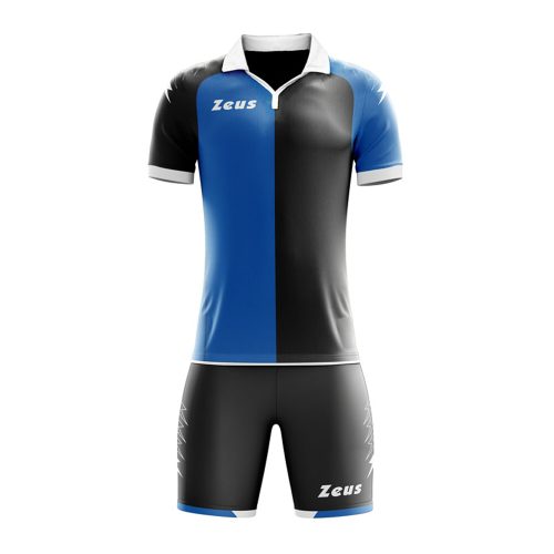 Zeus Gryfon Football Kit Black Blue