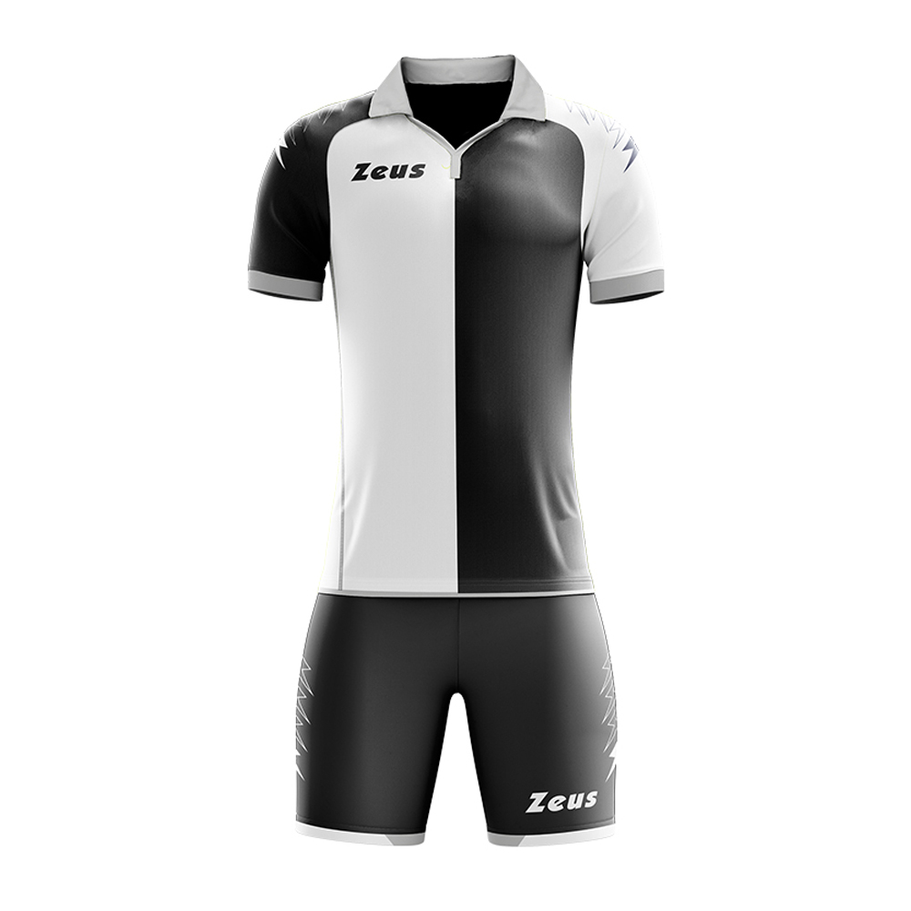 Zeus Gryfon Football Kit Black White