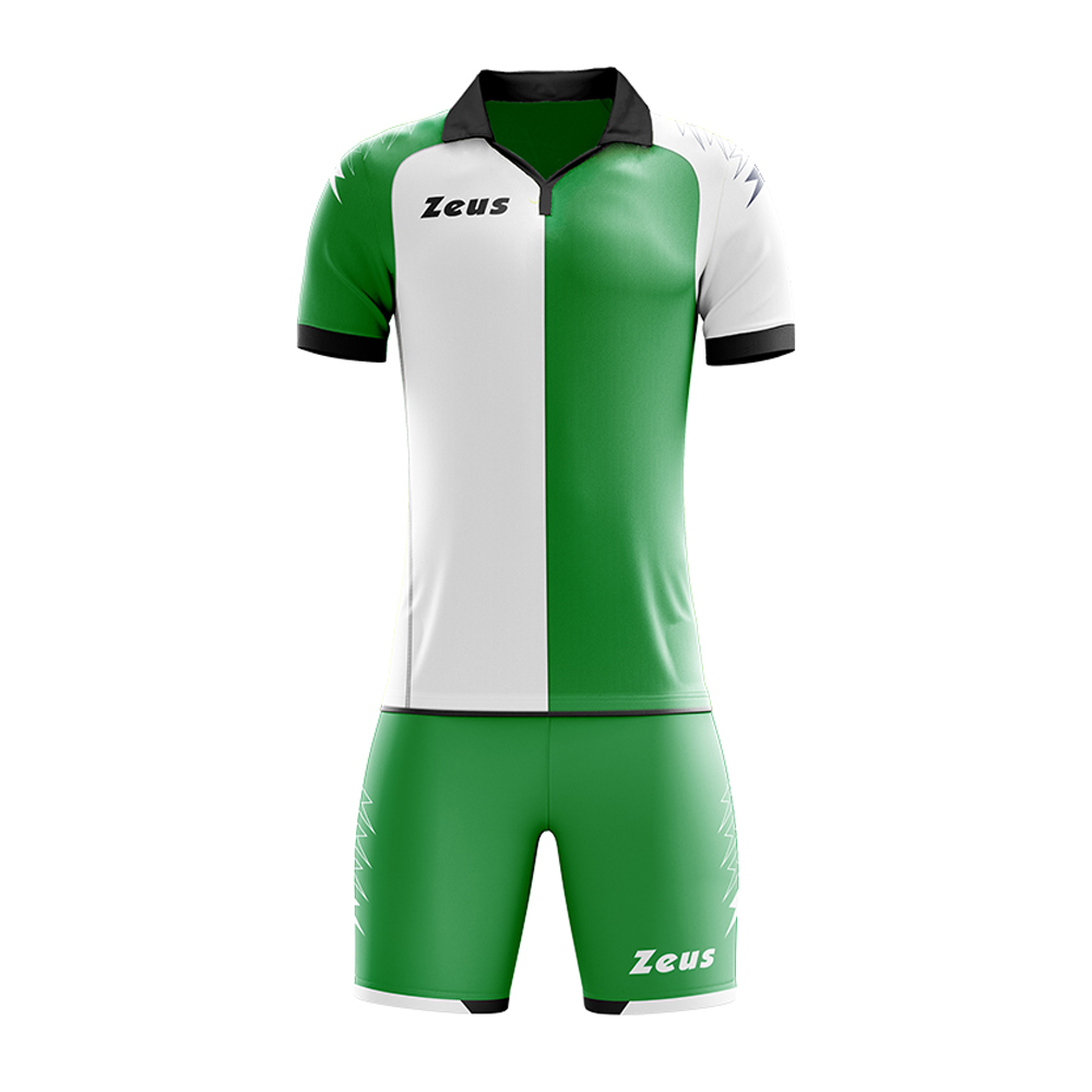 Zeus Gryfon Football Kit Green White