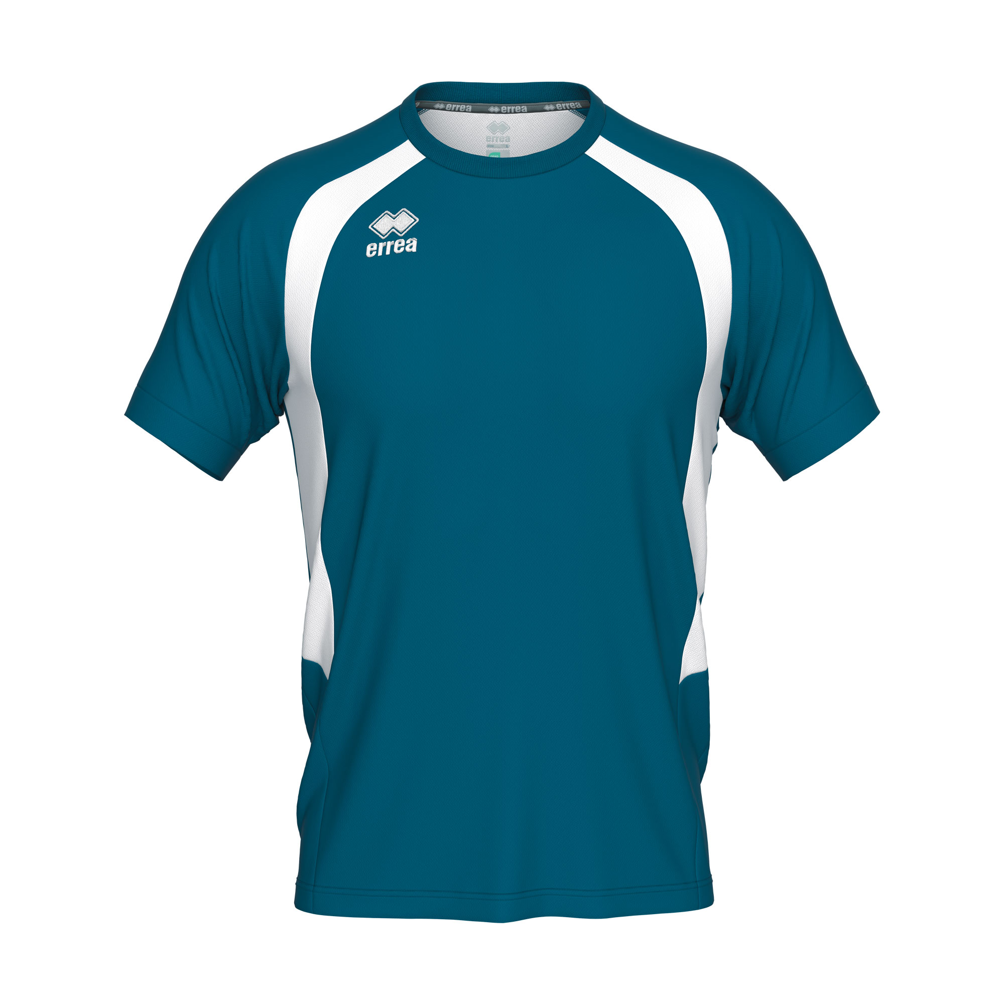 Errea Adrien Football Shirt Petrol Blue White Errea Adrien Football Shirt Petrol Blue White