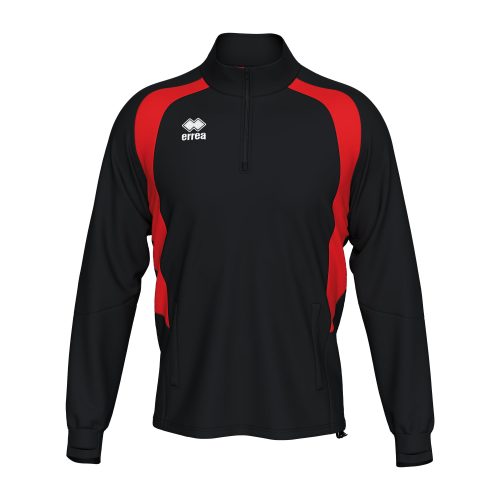 Errea Alfonso Quarter Zip Sweatshirt Black Red