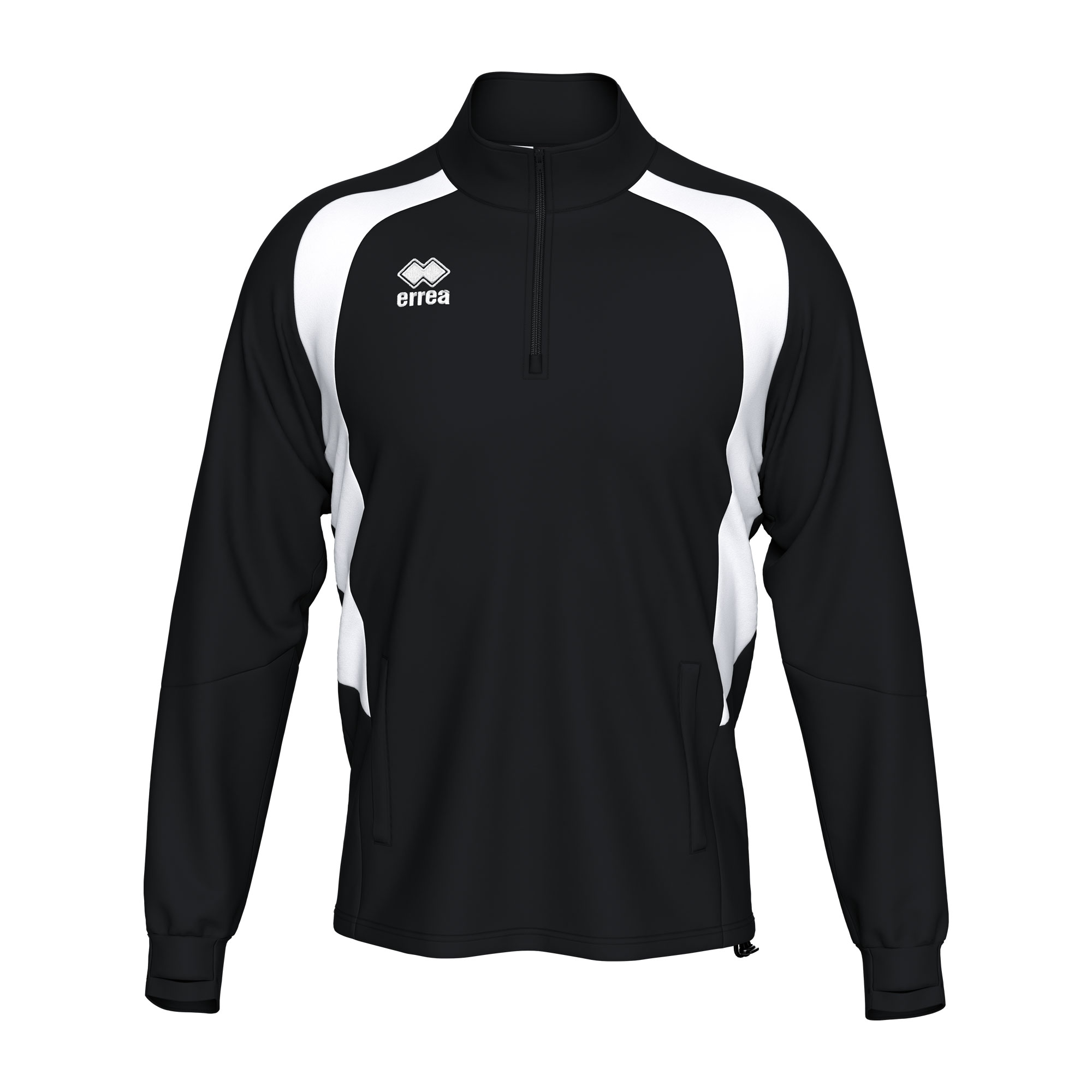 Errea Alfonso Quarter Zip Sweatshirt Black White