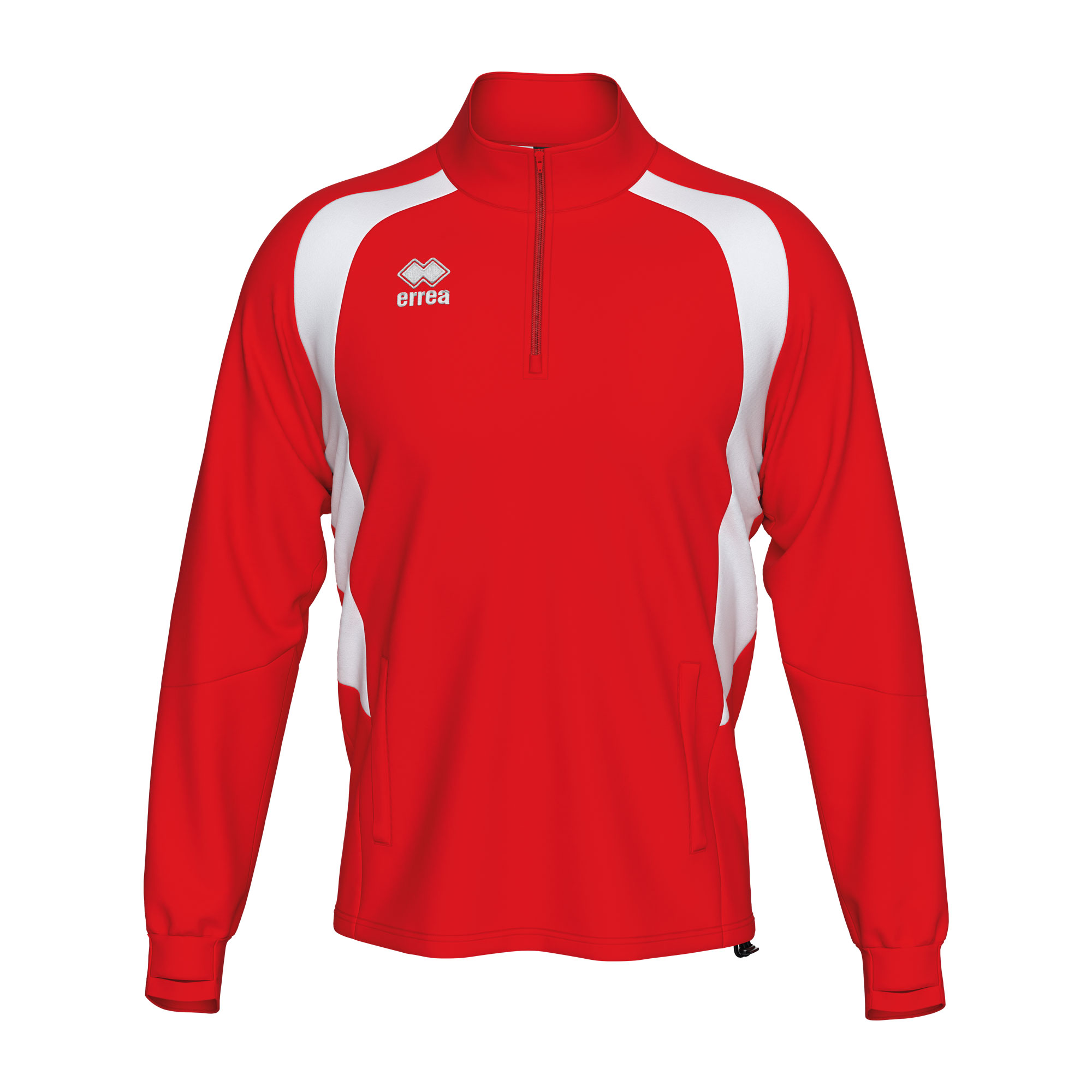 Errea Alfonso Quarter Zip Sweatshirt Red White