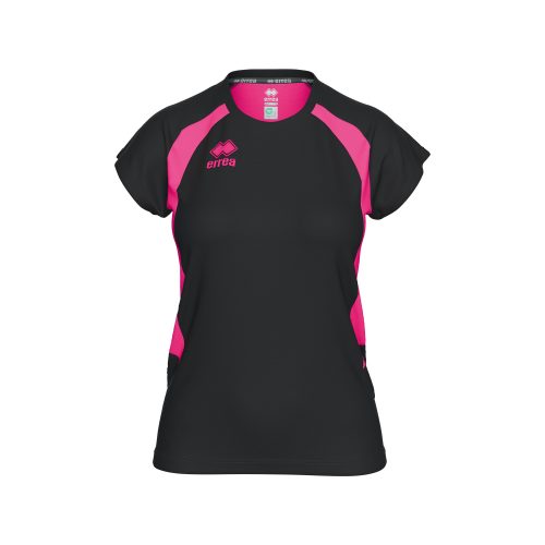 Errea Anika Volleyball Shirt Black Fuchsia Fluo