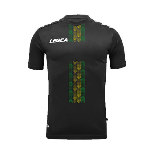 Legea Alicante Football Shirt Black Green Yellow
