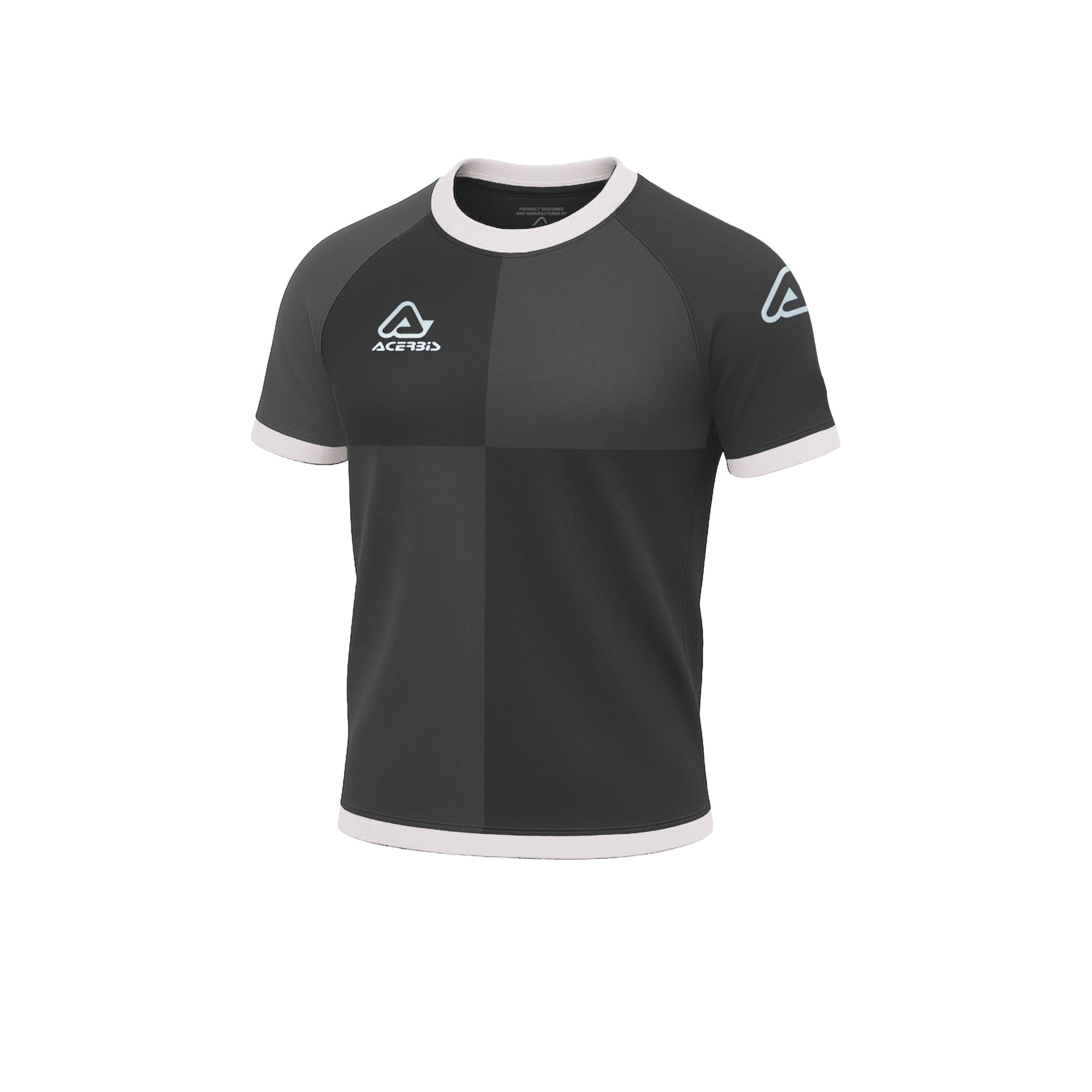 Acerbis Shadow Football Shirt Black White Acerbis Shadow Football Shirt Black White