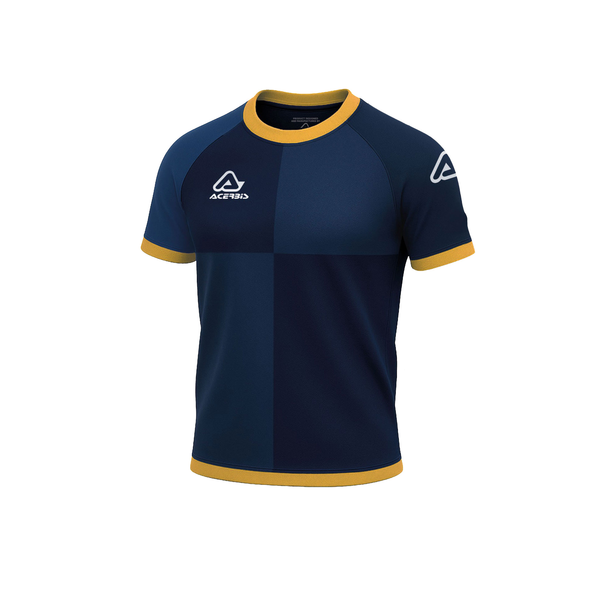 Acerbis Shadow Football Shirt Navy Yellow Acerbis Shadow Football Shirt Navy Yellow