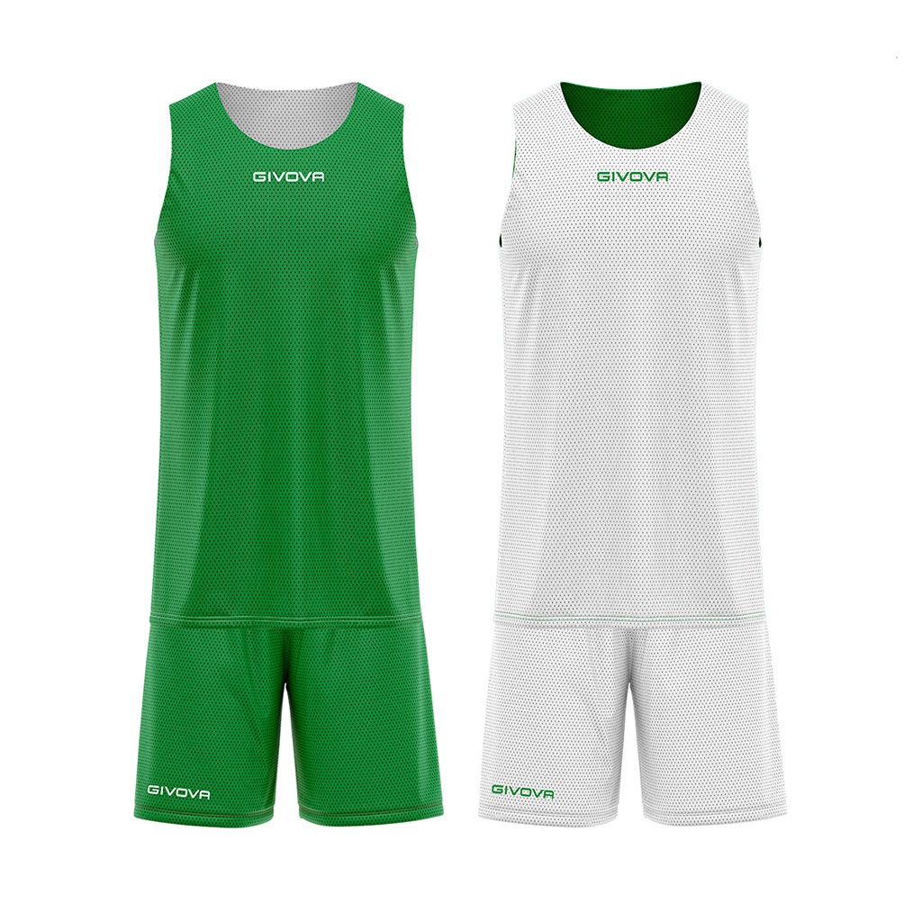 Givova Reverse Basketball Kit Green White Givova Reverse Basketball Kit Green White