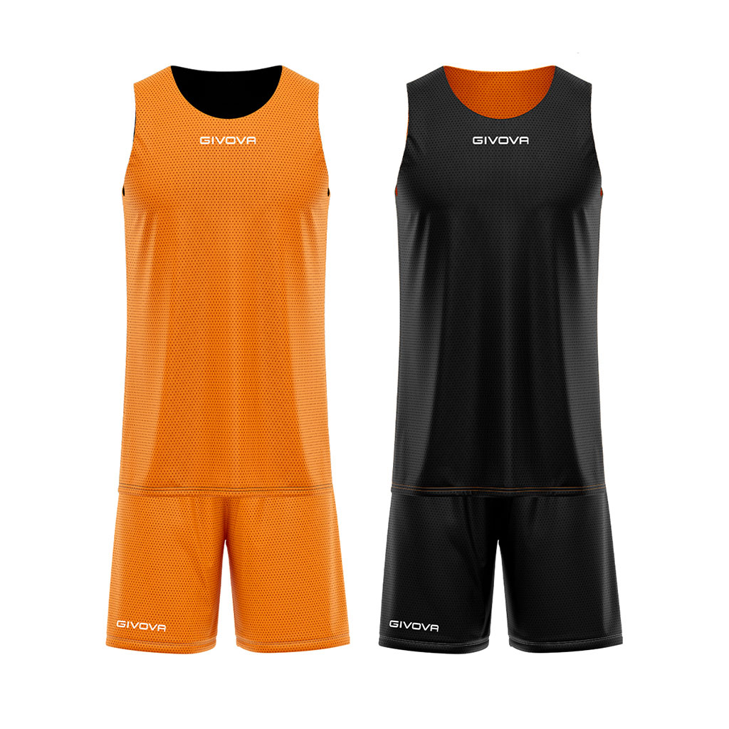 Givova Reverse Basketball Kit Orange Black Givova Reverse Basketball Kit Orange Black