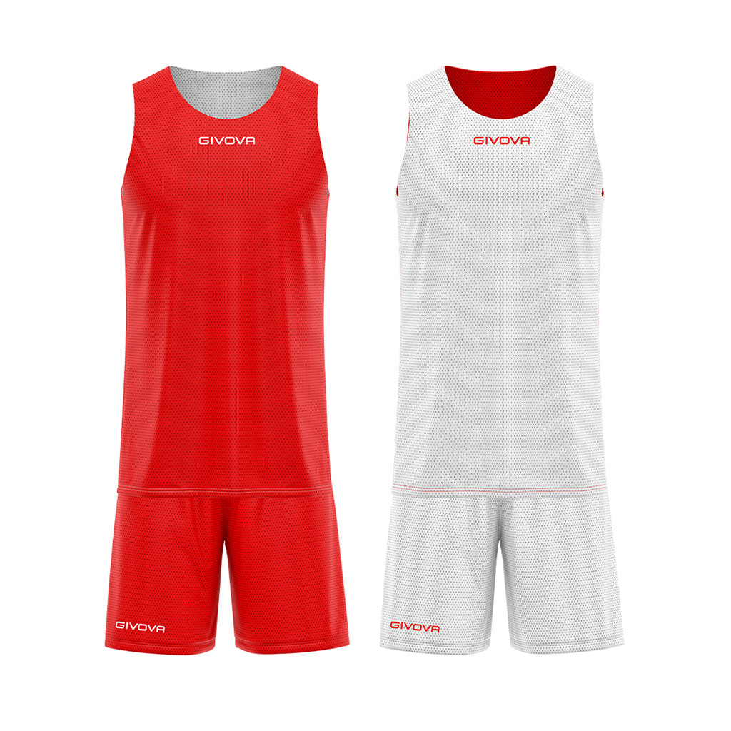 Givova Reverse Basketball Kit Red White Givova Reverse Basketball Kit Red White
